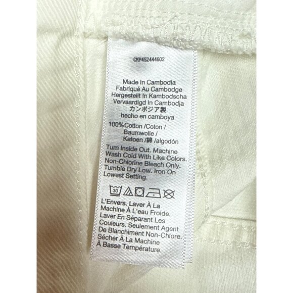 Madewell Women's Shorts Button Fly Relaxed Denim Tile White Cut Off Size 31 NWT - Picture 10 of 12